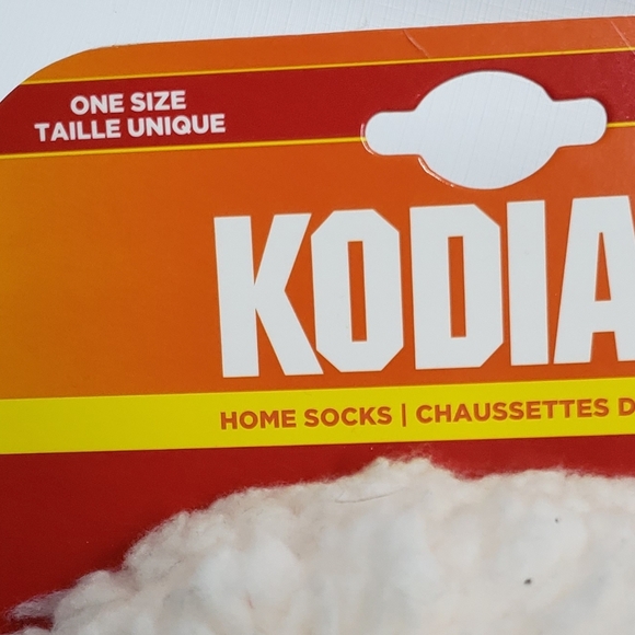 New Kodiak Home Sock Non Slip Blue White One Size Warm Cozy - Picture 7 of 8